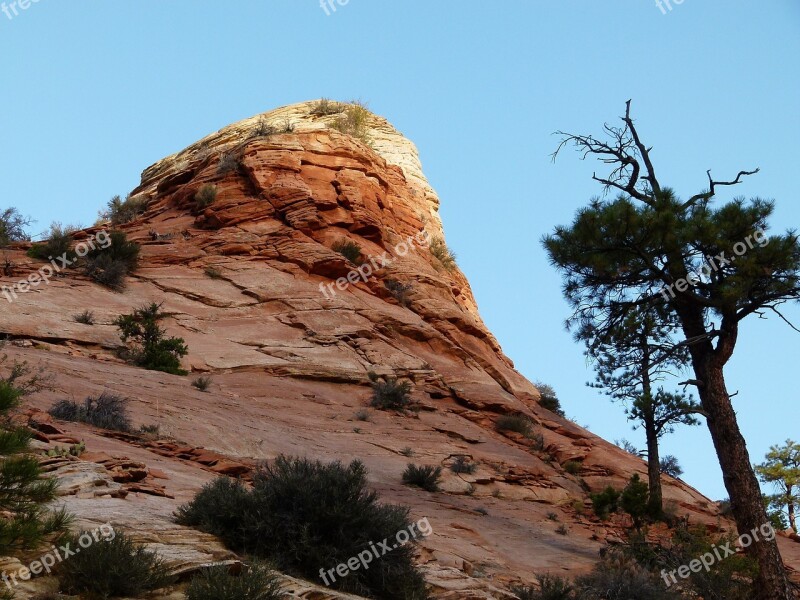 Zion National Park Utah Usa Landscape Canyon