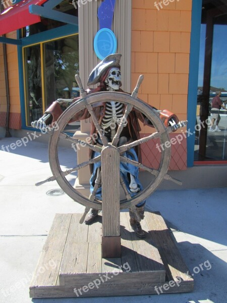 Pirate Statue Disneyland Florida Man