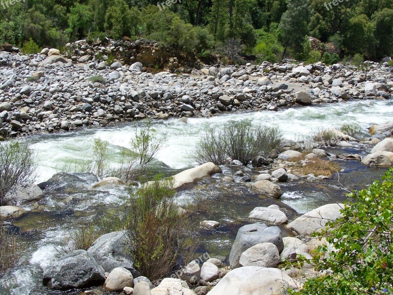 Water River Stream Landscape Natural