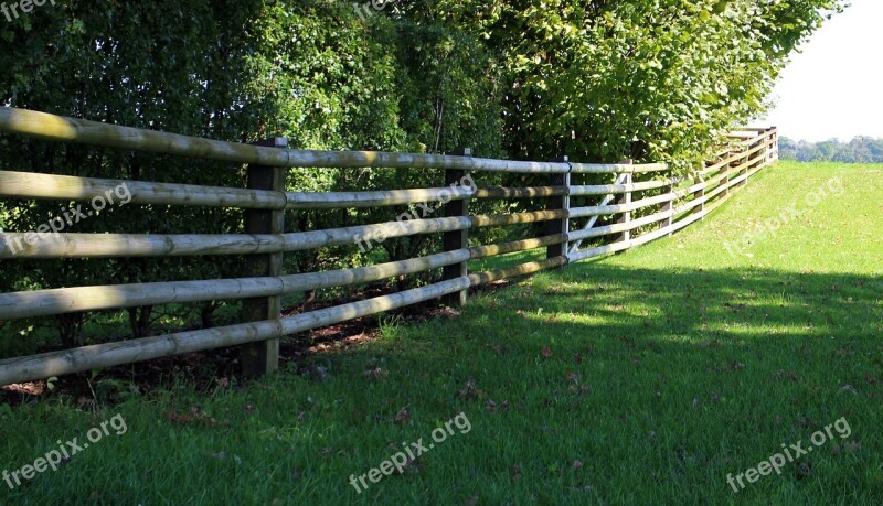 Wood Fence Demarcation Wood Fence Plot