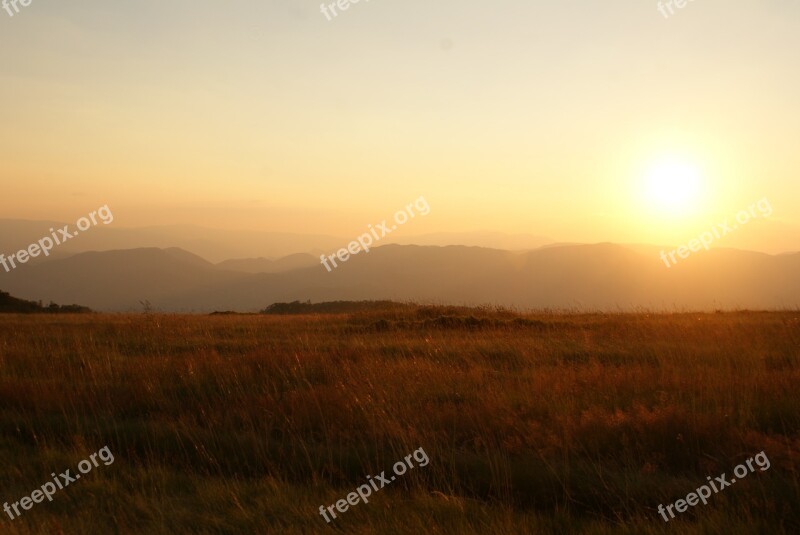 Sunrise Sun Sunset Sky Landscape