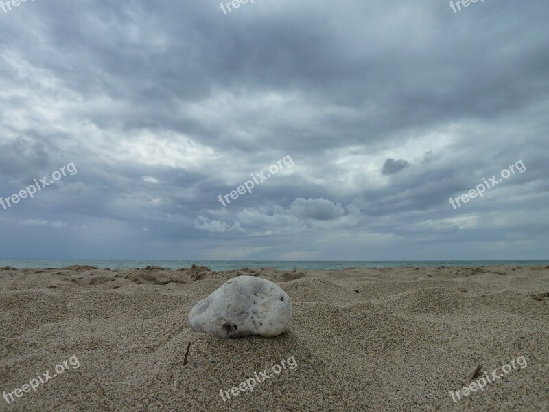 Stone Sea Blue Sky Landscape