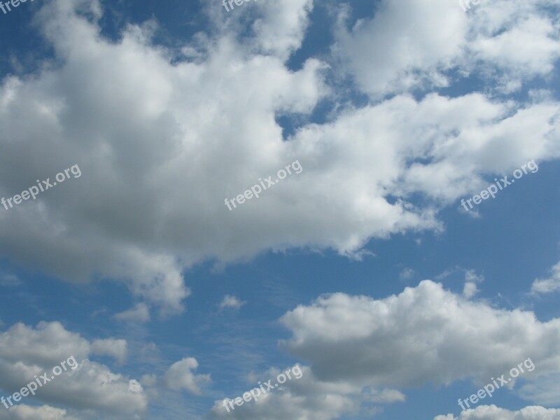 Blue Sky Clouds Clear Weather