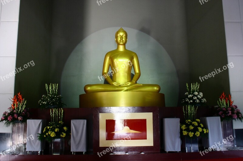 Buddha Monk Gold Buddhism Meditation