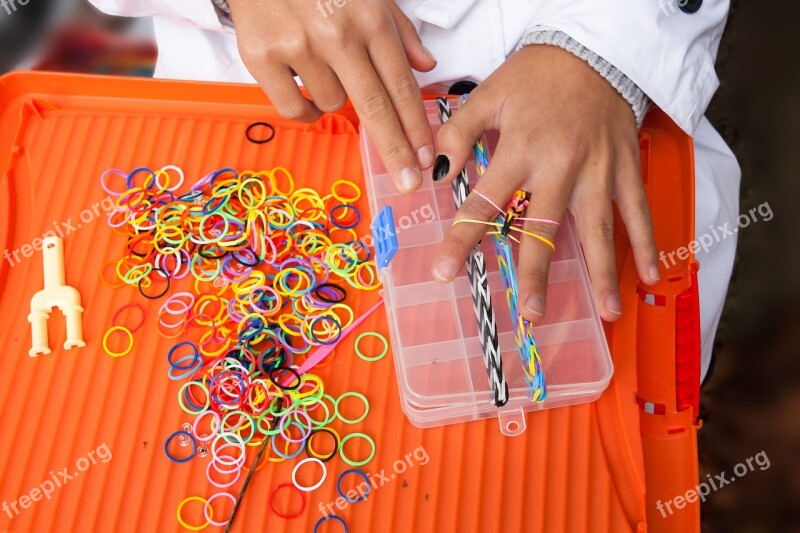 Loom Tinker Rubber Rings Colorful Rainbow Colors