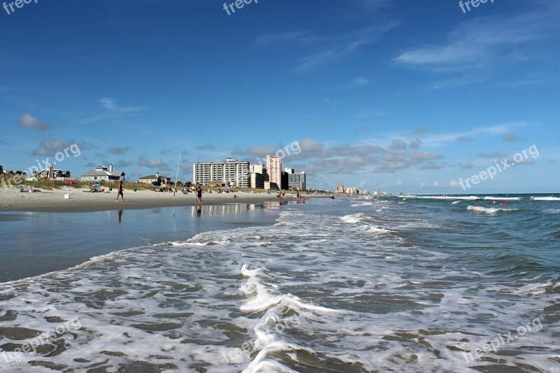 Ocean South Carolina Coast Travel Nature