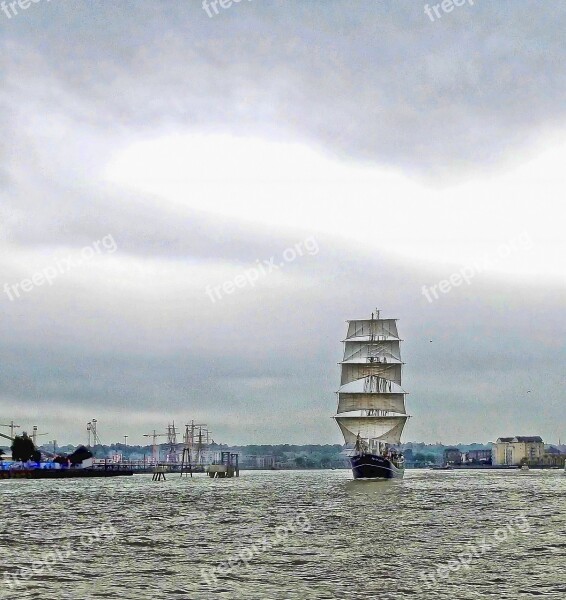 Boat Ship Sailing Boat Sky Evening