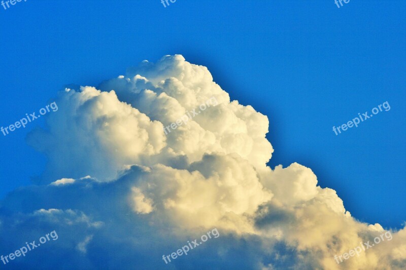 Cumulus Cloud Cloud Cumulus White Bulky