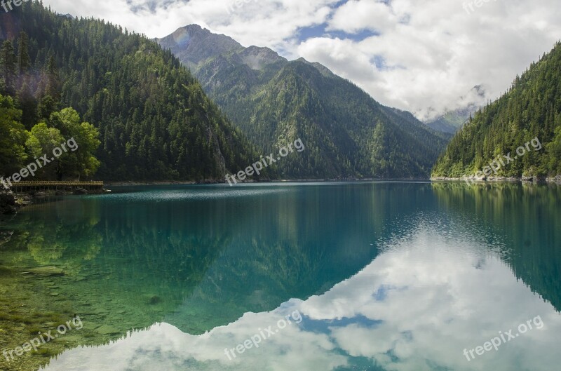 Landscape Jiuzhaigou The Scenery Free Photos