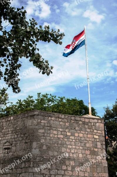 Flag Croatia Istria August Borgo