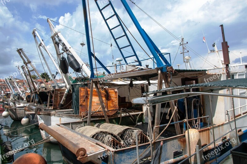 Boats Sea Fishing Vessels Fishing Summer