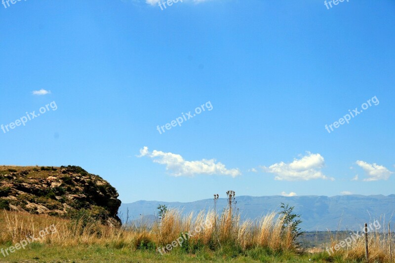 Mountain Scenery Landscape Mountains Outcrop Veld