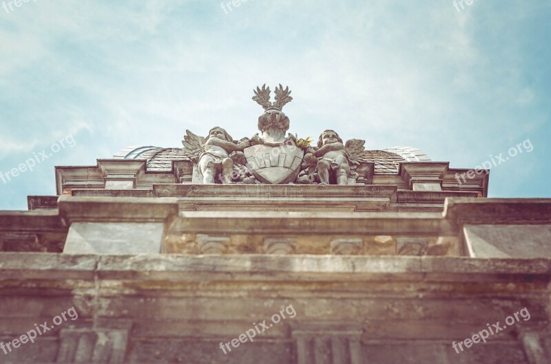 Angel Roman Architecture Building Sculpture