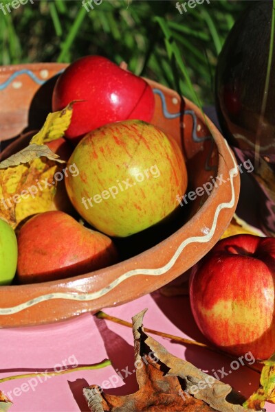 Apple Casserole Dish Garden Harvest Autumn