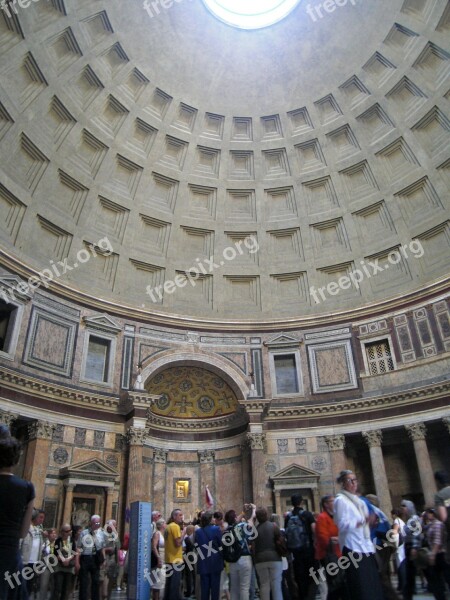 Pantheon Dome Building Rome Italy Church