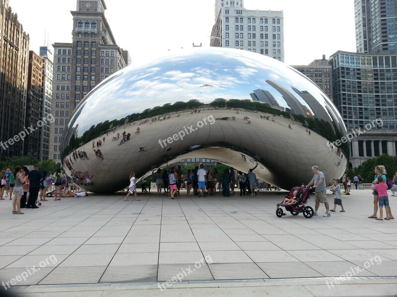 Chicago Bean Chicago Illinois Downtown Architecture