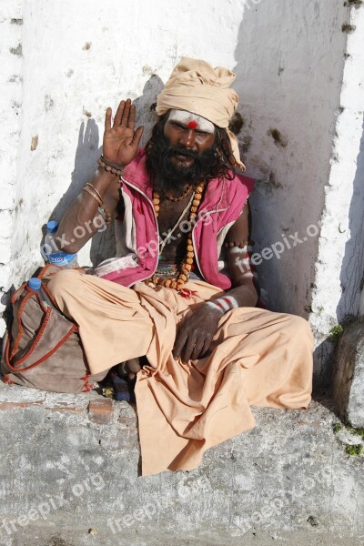 Sadhu Holy Man Kathmandu Hindu Nepal