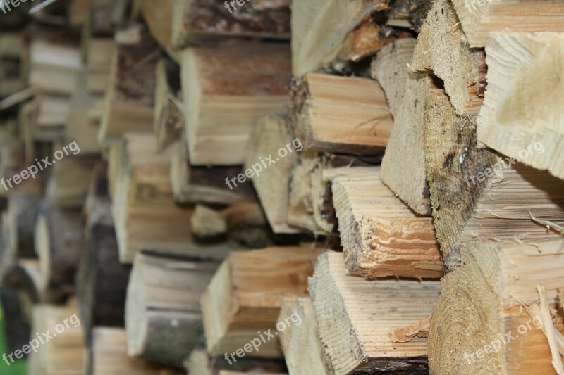 Holzstapel Wood Firewood Growing Stock Timber Industry