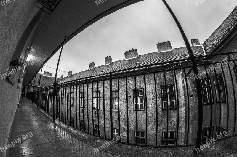 House Fisheye Apartment Rain War