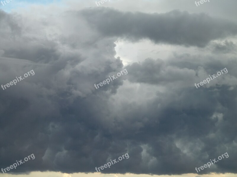 Clouds Storm Sky Cloudy Grey