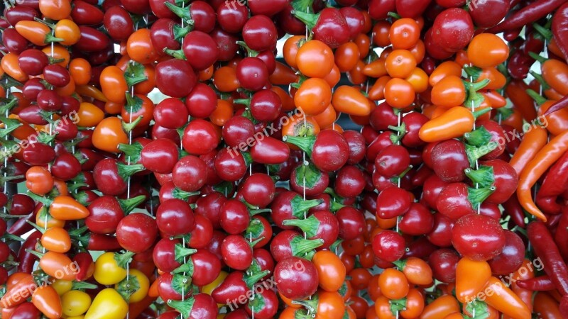 Paprika Vegetables Apple Paprika Food Orange