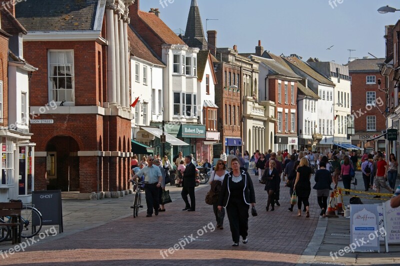 Chichester Cityscape West Sussex North Street Lion Street