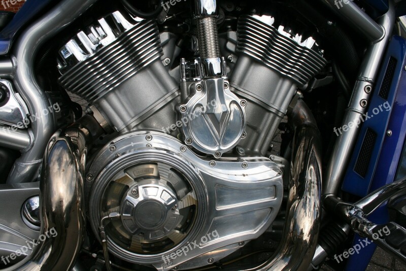 Motorbike Engine Superbike Chrome Free Photos