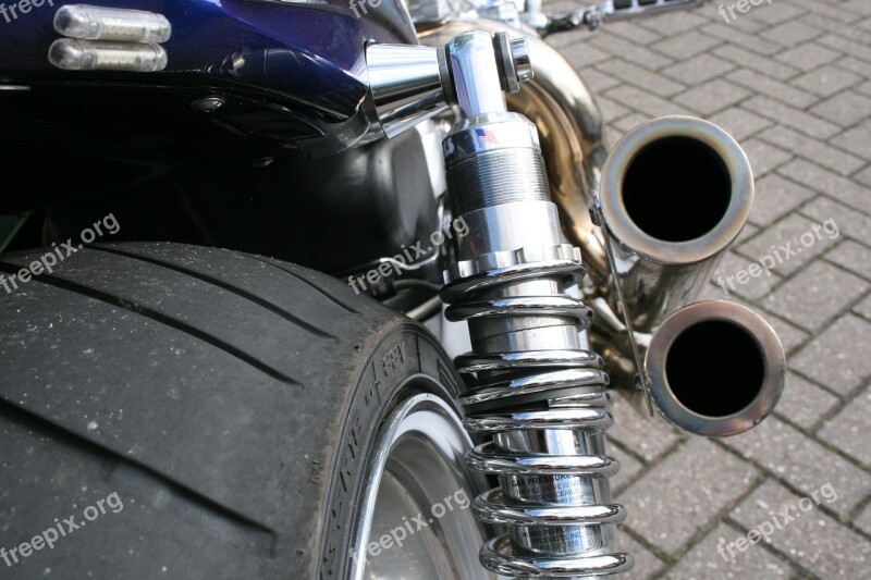 Motorbike Tire Superbike Exhaust Pipe Free Photos