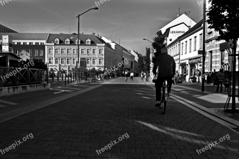 City People Cyclist Contrast Free Photos