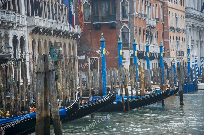 Venice Canale Grande Italy Venezia Town On The River