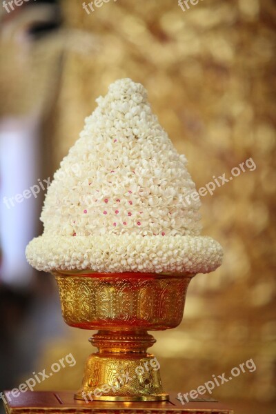 Flowers Buddhism Buddhist Glod Decoration