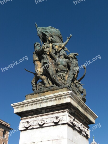 Rome Italy Monument Sculpture Art