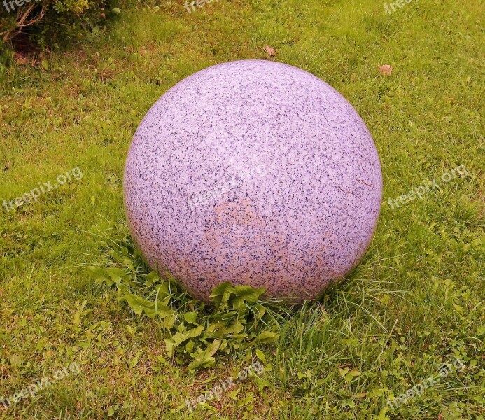 Stone Ball Stone Round Large Granite