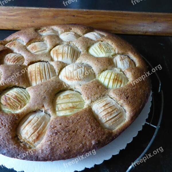 Apple Pie Cake Sweet Coffee Party Food