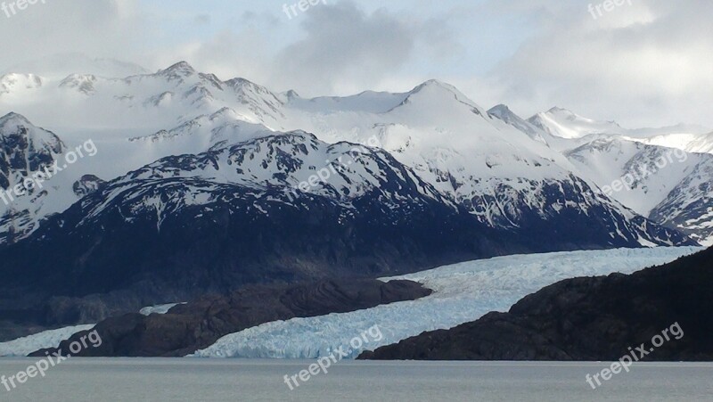 Perito Moreno Glacier Patagonia Mountains Snow