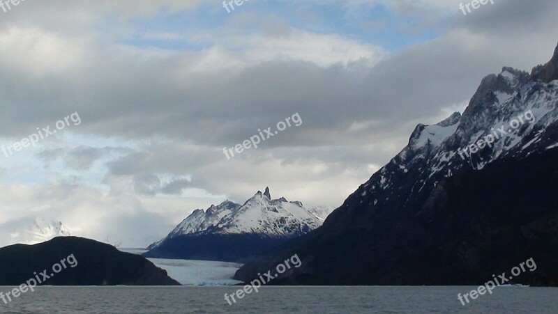 Patagonia Mountains Snow Nature South