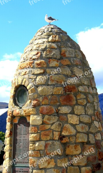 Monument Stones Seagull Hermanus South Africa