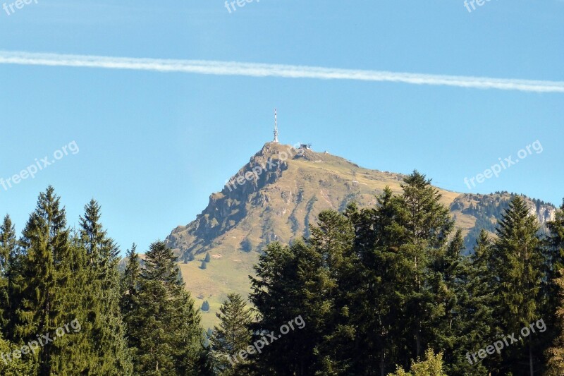 Kitzbüheler Horn Mountain Peak Transmission Tower Tyrol Mountain