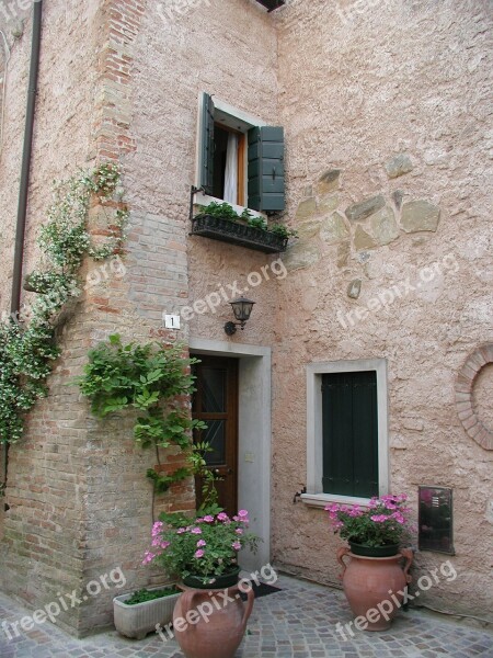 Backyard Architecture House Facade Italy Free Photos