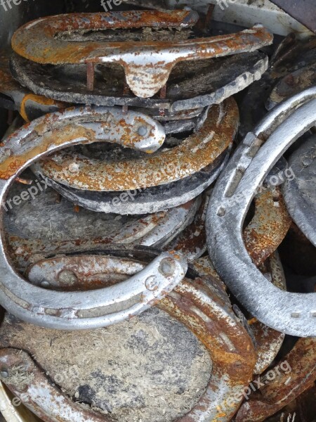 Horseshoe Rust Rusty Metal Scrap Metal