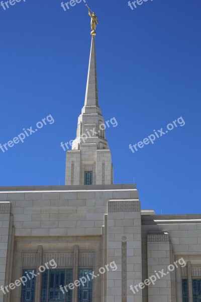 Mormon Temple Religion Utah Usa