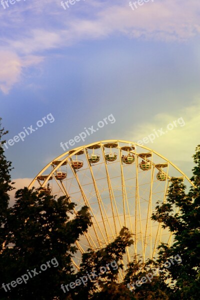 Ferris Wheel Theme Park Pleasure Folk Festival Ride