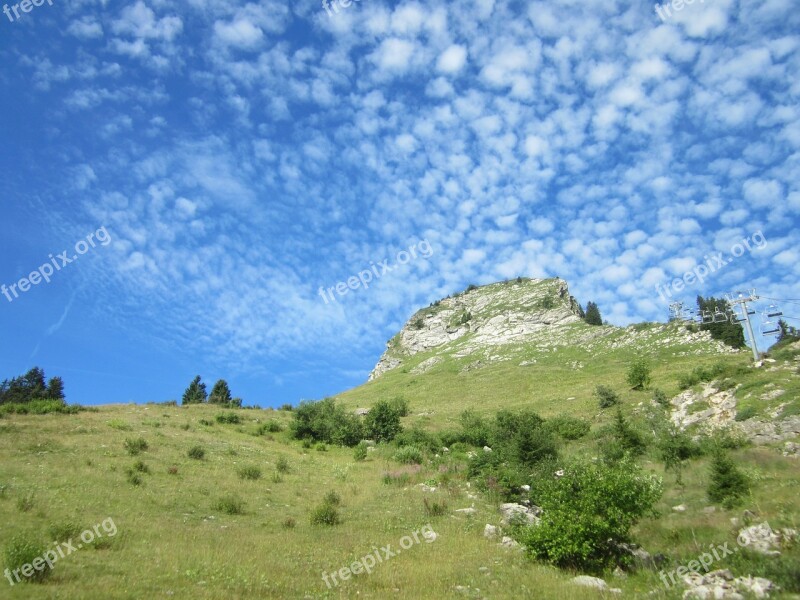 Haute-savoie Mountain Alps Landscape Rando