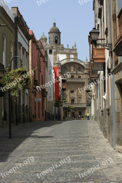 Las Palmas Town Village Pavement Gran Canaria