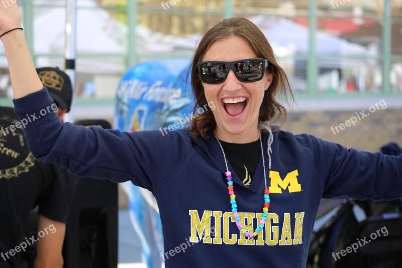 Woman Excited Event Young Happy