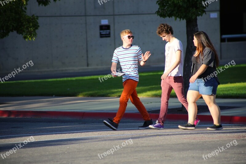 People Outside Walking Person Summer