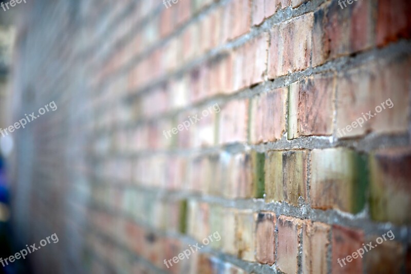 Brick Wall Blurred Outdoors Free Photos