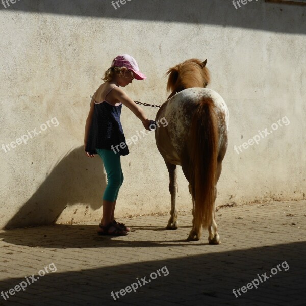 Girl Holidays Ride Horse Riding Pony