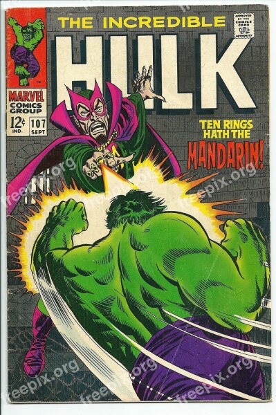 The Hulk Comic Book Vintage Art Artwork