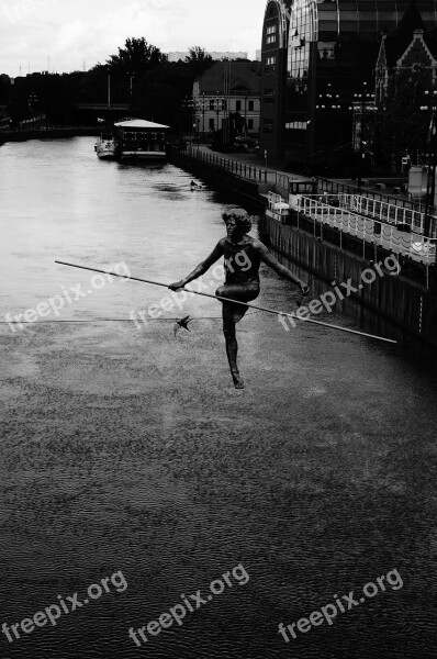 Tightrope Walker Bydgoszcz Poland Free Photos